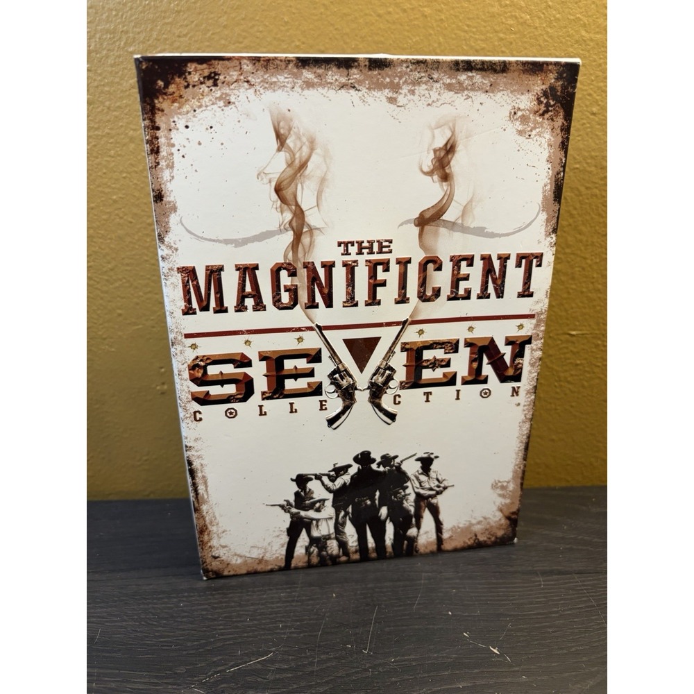 The Magnificent Seven Collection 4 Movies DVDs Western Yul Brynner Steve McQueen